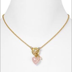 Juicy couture heart and arrow necklace